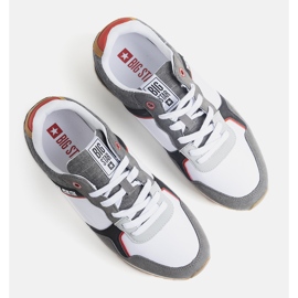 Deportivas Big Star de hombre blancas y grises JJ174147 blanco 3
