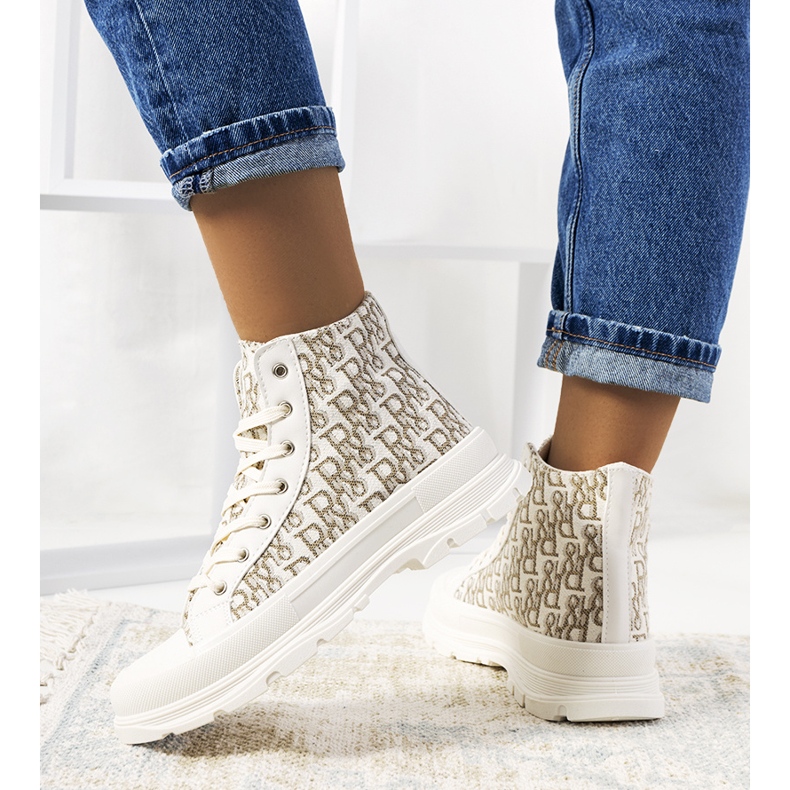 Zapatillas beige, zapatos de mujer, Chester 1