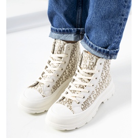 Zapatillas beige, zapatos de mujer, Chester 2
