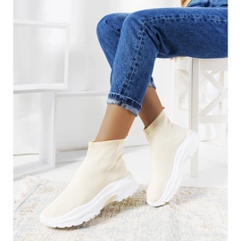 Zapatillas altas beige 1