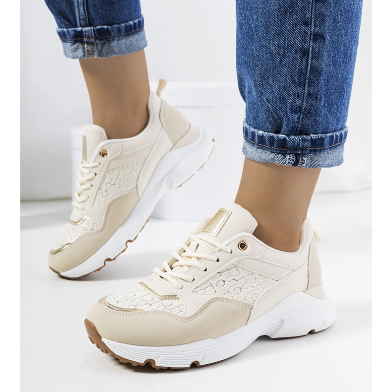 Deportivas Viale mujer beige 1 Deportivas Viale mujer beige 1