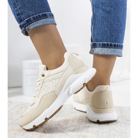 Deportivas Viale mujer beige 2