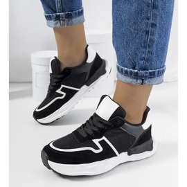 Deportivas negras de mujer Misano blanco 1