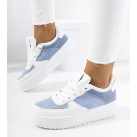 Deportivas de mujer Statela azules blanco 1