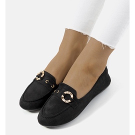 Mocasines negros Leila de mujer 1