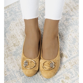 Bailarinas beige con hebilla Ribero 1