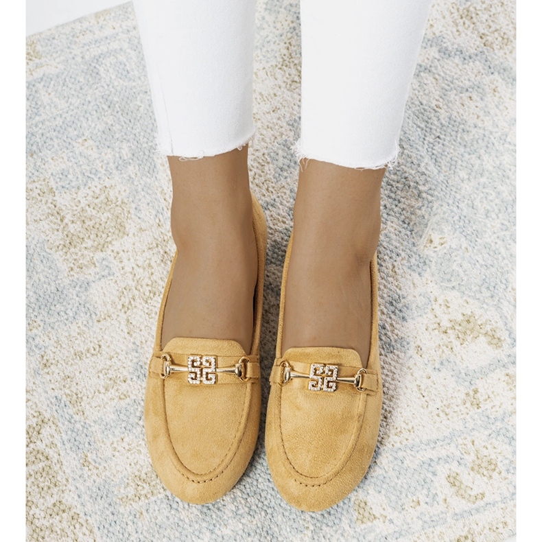 Mocasines beige con hebilla Cardoso 1