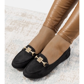 Mocasines negros con hebilla Cardoso 1