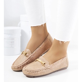 Mocasines mujer Townley rosa beige 1
