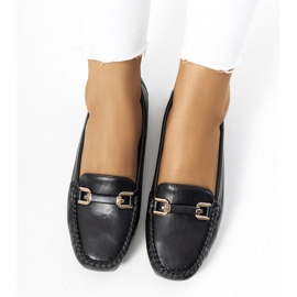 Mocasines negros de mujer de Flavon 2