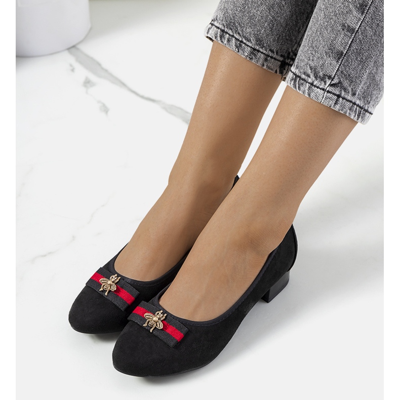 Zapatos negros con corbatín Vijver 1