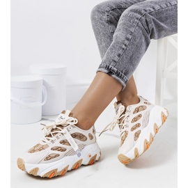 Zapatillas beige de mujer de Melsen 1