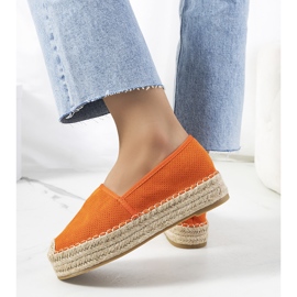Alpargatas caladas Capelle Naranja 2