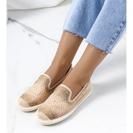 Alpargatas beige con circonita Punter 1