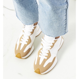 Deportivas mujer Cohen beige blanco 1 Deportivas mujer Cohen beige blanco 1