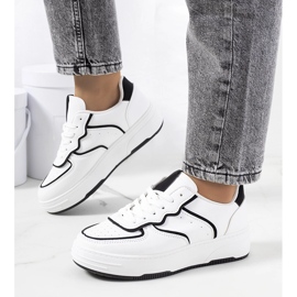 Deportivas Bieke de mujer, blanco y negro 1