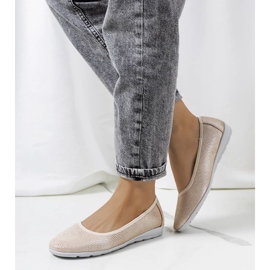 Bailarinas Elmas piel beige 1