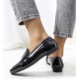 Zapatos de piel Yasemin lacado negro 2