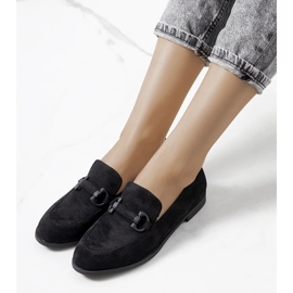 Zapatos negros de piel de Talisa 1