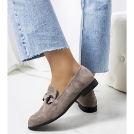 Zapatos de piel gris de Talisa 2