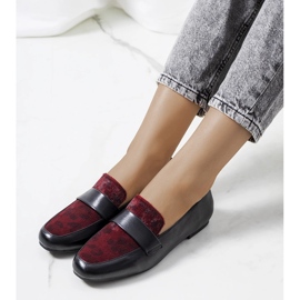 Zapatos negros y granates para mujer Kolk 1