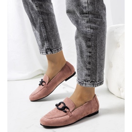 Zapatos de cuero rosa rosado 1
