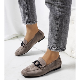 Zapatos de cuero gris de Dante 1
