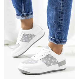 Deportivas de mujer Djenna en blanco y gris 2