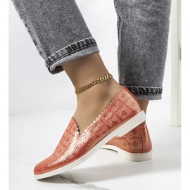Mocasines de mujer Girvan rojos 2