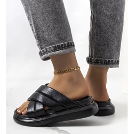 Zapatillas negras en la plataforma Allport negro 1