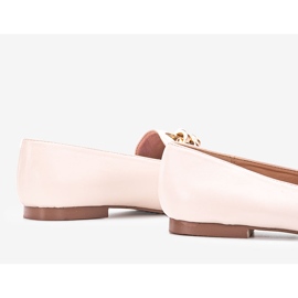 Mocasines beige con cadena Segarra 2