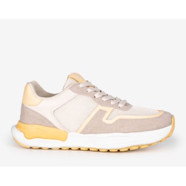 Deportivas Misano de mujer amarillas beige amarillo 1