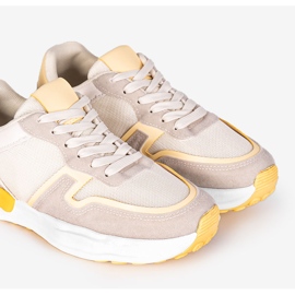 Deportivas Misano de mujer amarillas beige amarillo 2