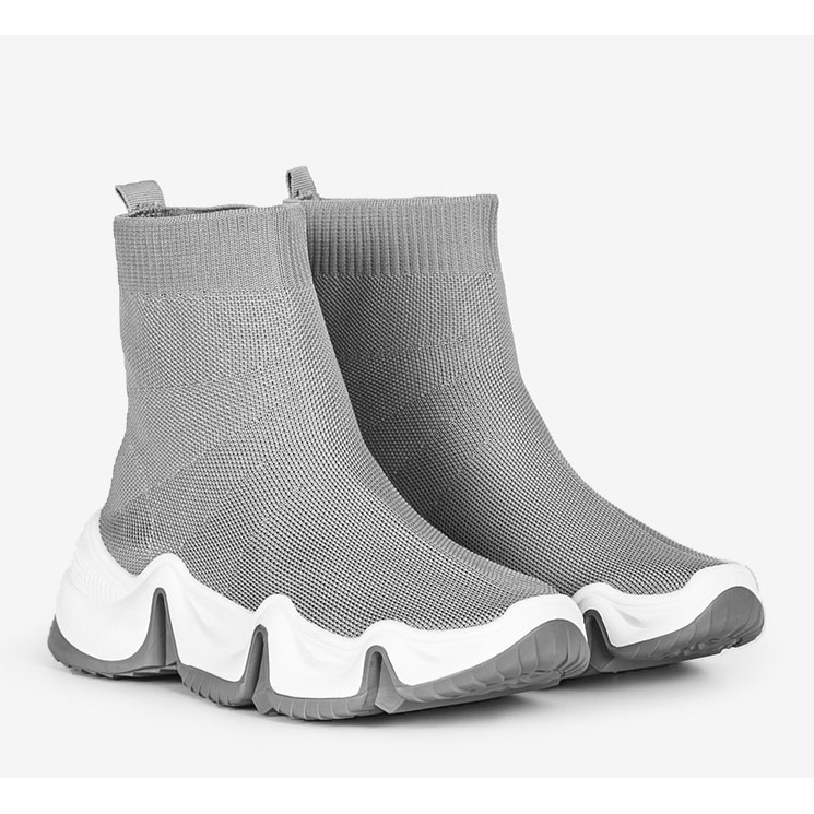 Zapatillas altas grises de Barnett 1