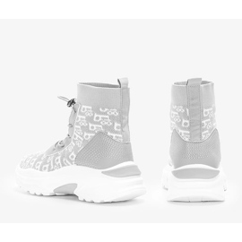 Deportivas Erma de mujer grises blanco 2