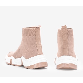 Zapatillas altas Terica marrones beige 2