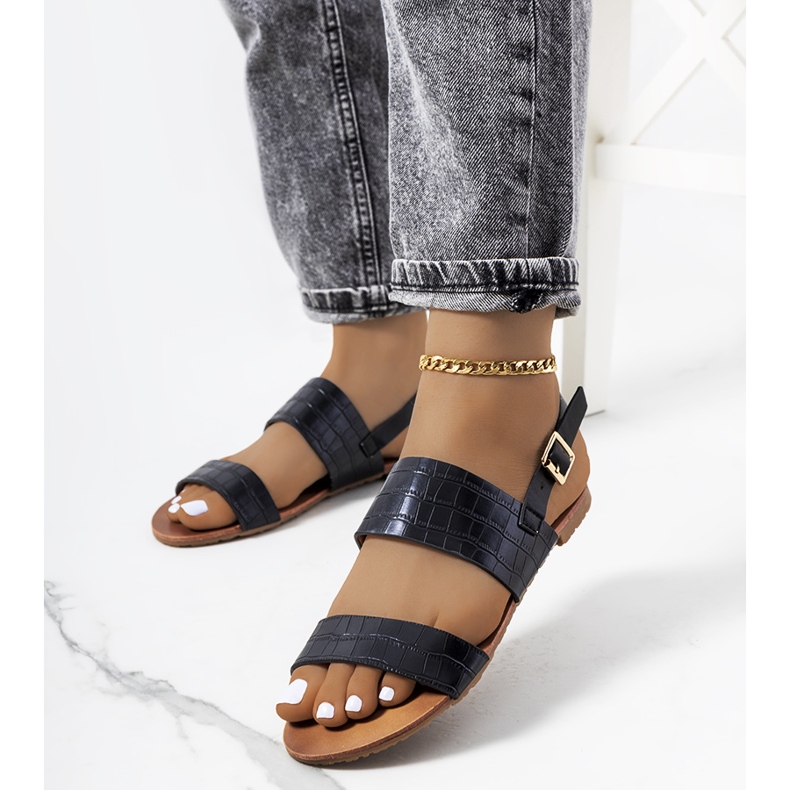 Sandalias negras de mujer Chinn negro 1