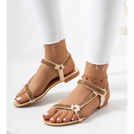 Sandalias doradas con circonitas Fihelly dorado 1 Sandalias doradas con circonitas Fihelly dorado 1