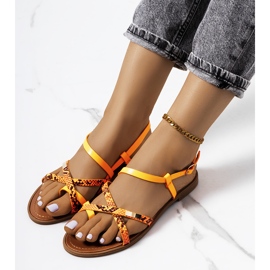Sandalias mujer naranja Wiener 1