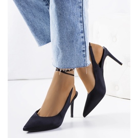 Tacones negros con ribete Anneli 1 Tacones negros con ribete Anneli 1