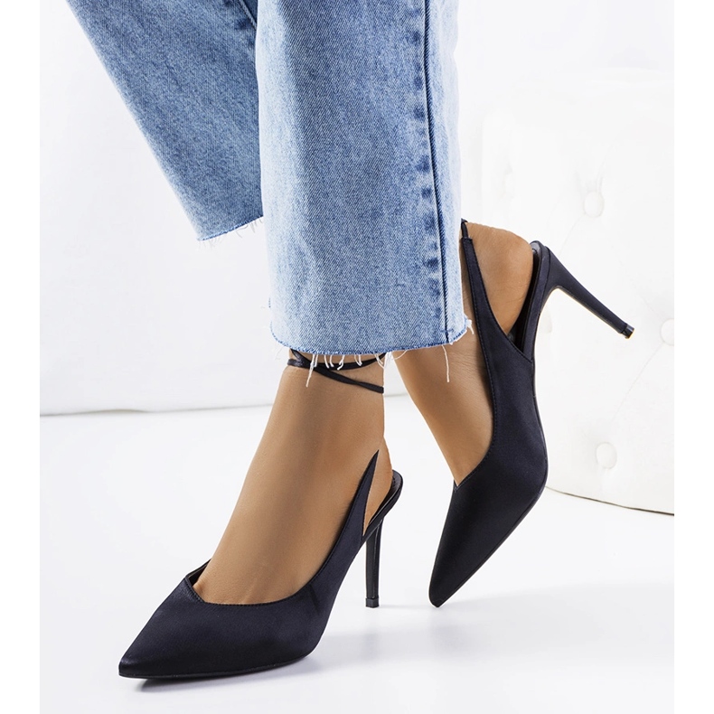 Tacones negros con ribete Anneli 1 Tacones negros con ribete Anneli 1