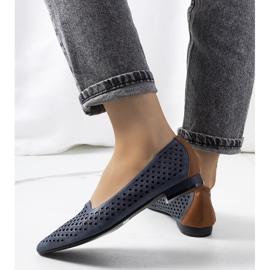 Mocasín calado azul marino Jarrett 2