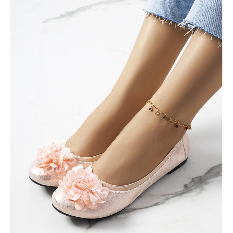 Bailarinas rosa metalizado Duff 1