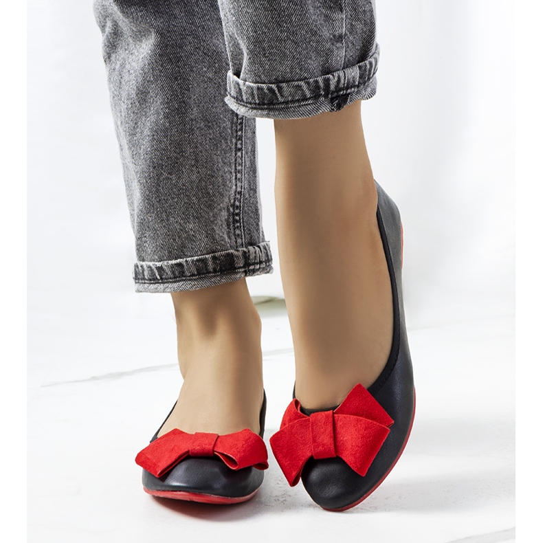 Bailarinas negras con lazo Kasslin negro 1