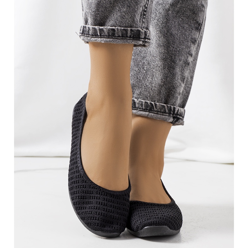 Bailarinas caladas Holmen en negro 1