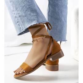 Sandalias con cordones marrones de Moody marrón 1