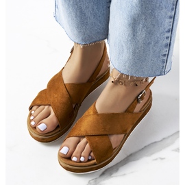 Sandalias marrones de ante de Savage marrón 1