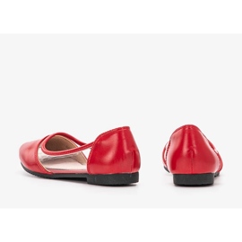 Bailarinas Juva rojas semitransparentes rojo 2