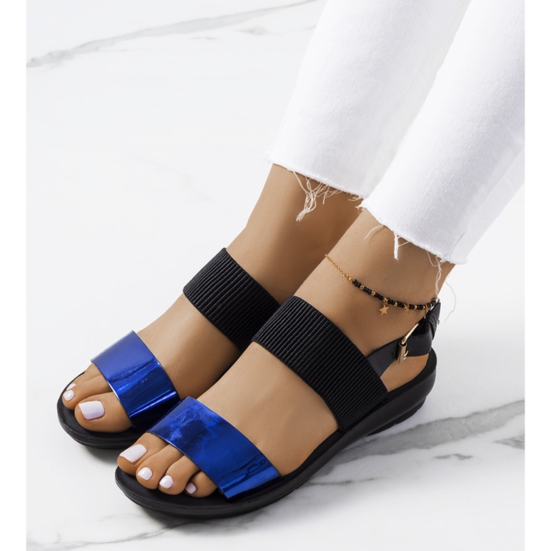 Sandalias de mujer Tarja azul marino 1