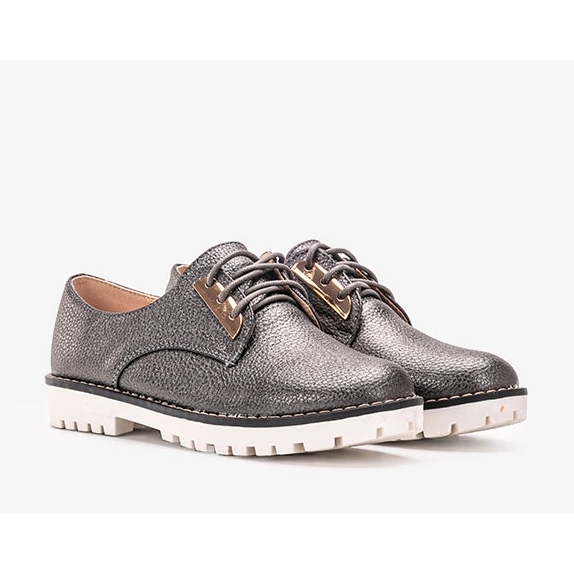 Zapatos negros brillantes para niños Runa 1